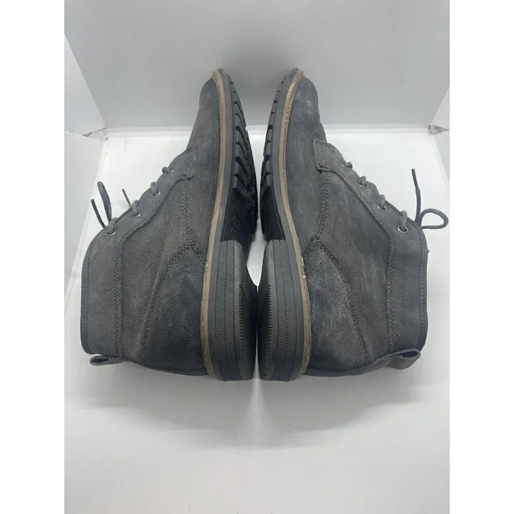 Penguin By Munsingwear Melvin Men's Gray Leather Chukka Lace Up Boots Size 10